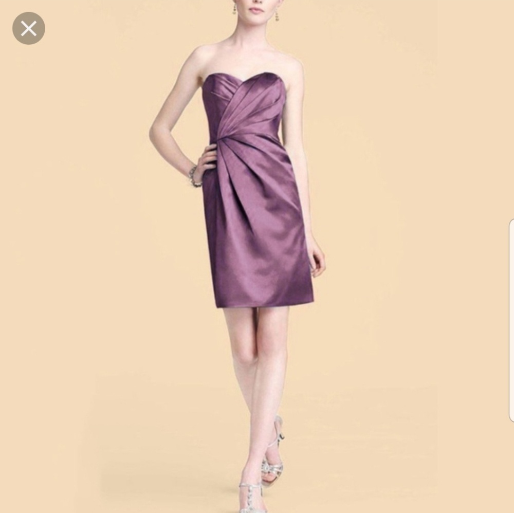 DB strapless pleated dress, wisteria, 4